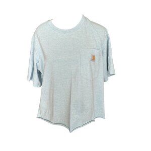 Carhartt Loose Fit XL Heather Blue Pocket T-Shirt